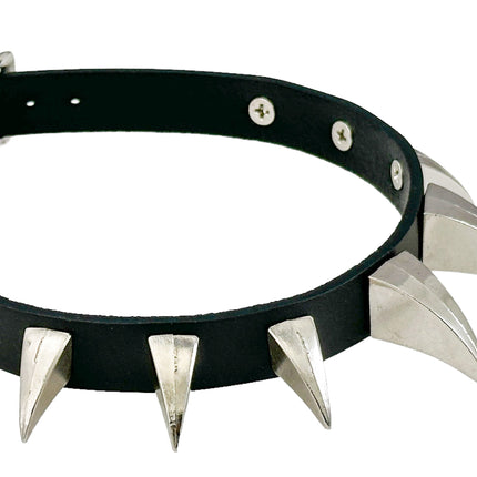 FCK596  LARGE  CLAW SPIKE CHOKER