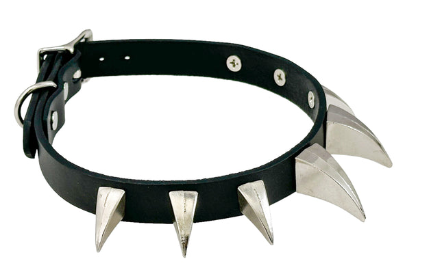 FCK596  LARGE  CLAW SPIKE CHOKER