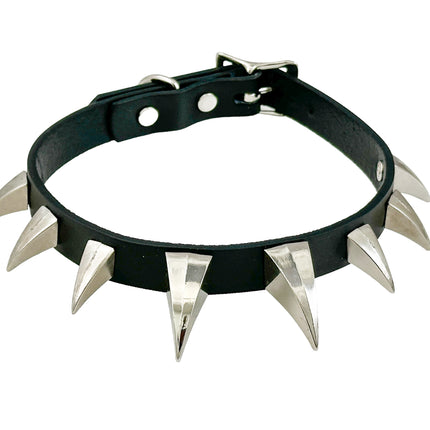 FCK596  LARGE  CLAW SPIKE CHOKER
