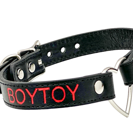 FCK632RS-SIL   SILVER  HEART RING RED PRINTED NAME VEGAN CHOKER