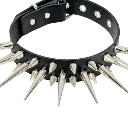 FCK651  3 ROW PIN SPIKE AND CONE SPIKE CHOKER