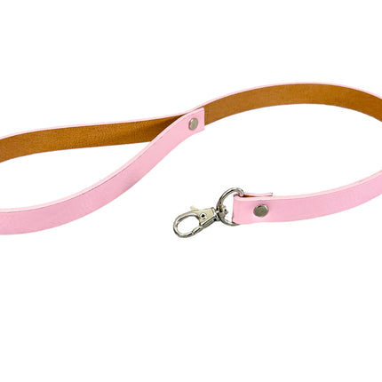 LS400M  LEASH MATT VEGAN STRAPPED LEASH WITH TRIGGER CLASP