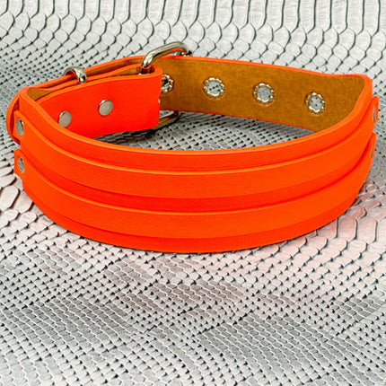 FCK664M  DOUBLE STRAP WIDE CHOKER