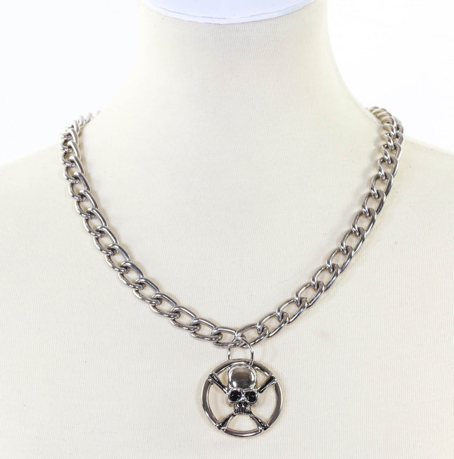 FCK902 SKULL PENDANT CHAIN