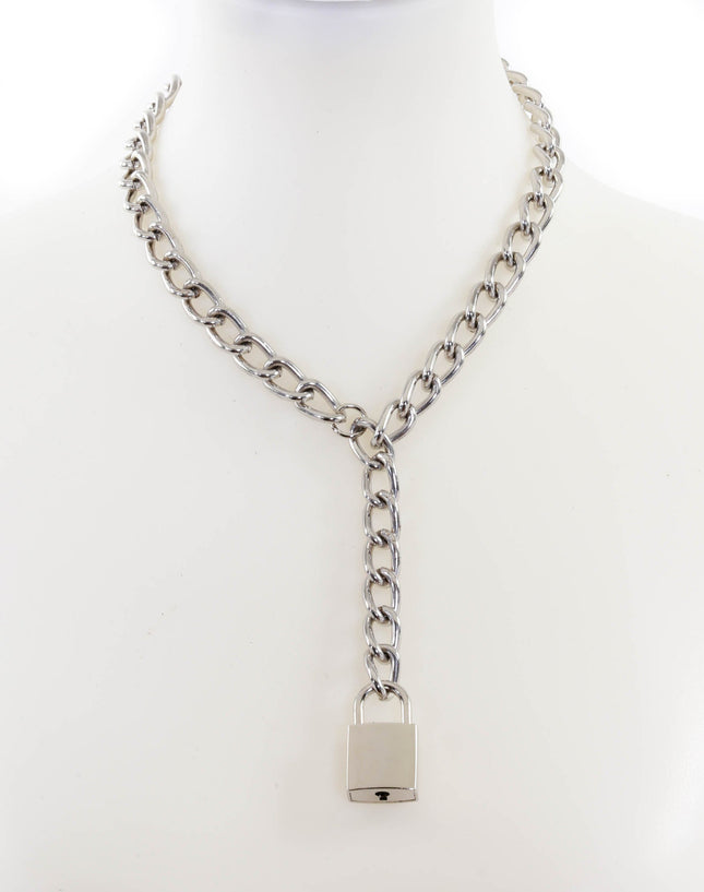 FCK914SQ REGULAR LINK CHAIN HANGING SQUARE LOCK PENDANT