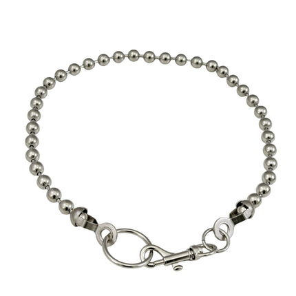 FCK922BQ  FLAT EDGE BALL CHAIN CLASP CHOKER
