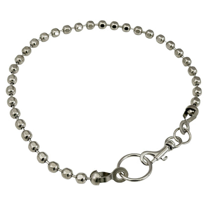 FCK922BQ  FLAT EDGE BALL CHAIN CLASP CHOKER