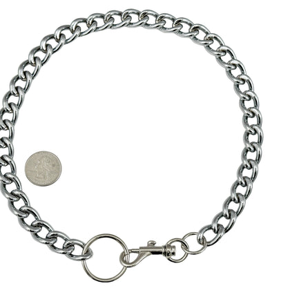 FCK922CC  CHROME THICK  CHAIN CLASP CHOKER