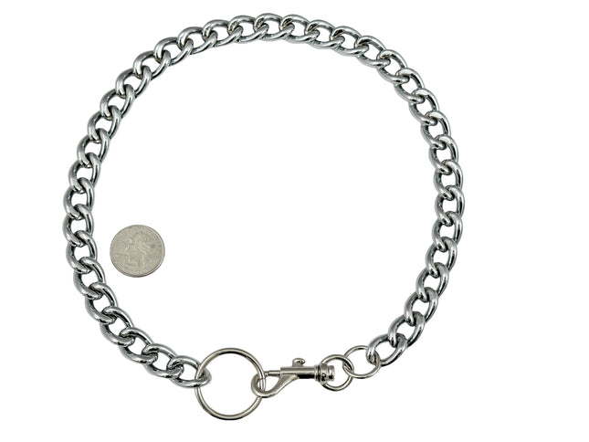 FCK922CC  CHROME THICK  CHAIN CLASP CHOKER