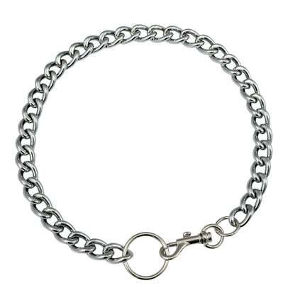 FCK922CC  CHROME THICK  CHAIN CLASP CHOKER