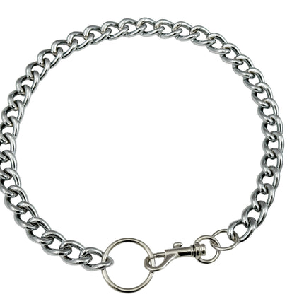 FCK922CC  CHROME THICK  CHAIN CLASP CHOKER