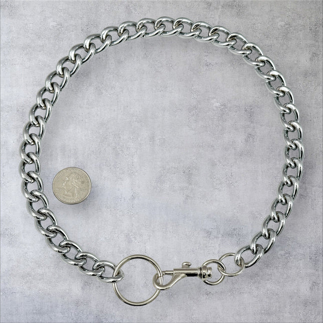 FCK922CC  CHROME THICK  CHAIN CLASP CHOKER