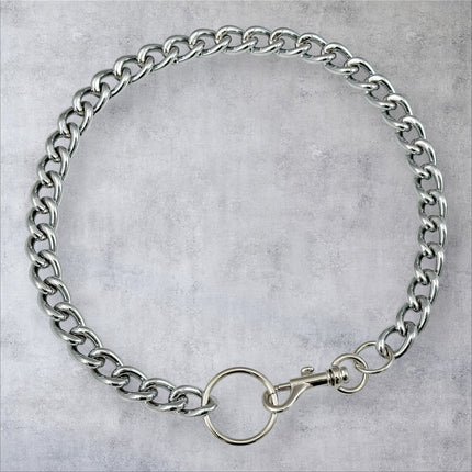 FCK922CC  CHROME THICK  CHAIN CLASP CHOKER