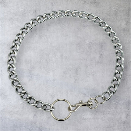 FCK922CC  CHROME THICK  CHAIN CLASP CHOKER