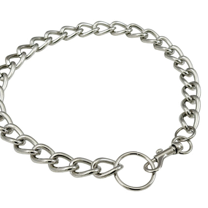 FCK922H HEAVY 6MM  NICKLE  CHAIN CHAIN CLASP CHOKER