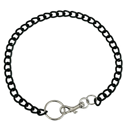 FCK922R-BS 4MM REGULAR BLACK ALUMINUM CHAIN CHAIN CLASP CHOKER