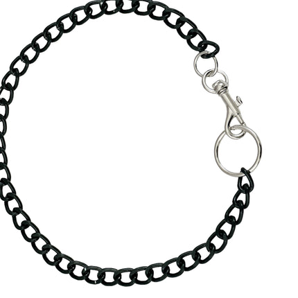 FCK922R-BS 4MM REGULAR BLACK ALUMINUM CHAIN CHAIN CLASP CHOKER