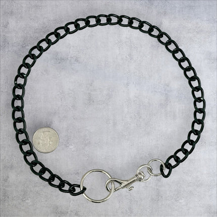 FCK922R-BS 4MM REGULAR BLACK ALUMINUM CHAIN CHAIN CLASP CHOKER