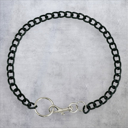 FCK922R-BS 4MM REGULAR BLACK ALUMINUM CHAIN CHAIN CLASP CHOKER