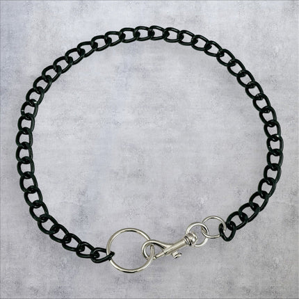 FCK922R-BS 4MM REGULAR BLACK ALUMINUM CHAIN CHAIN CLASP CHOKER