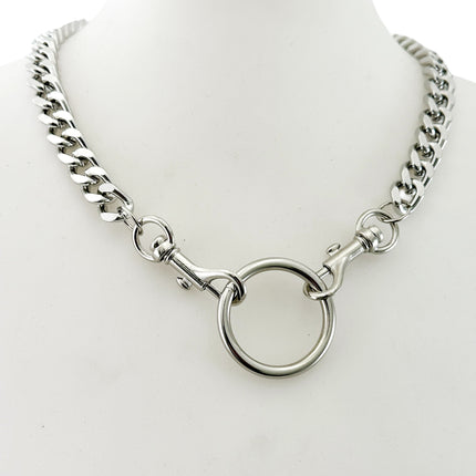 FCK924DC CUBAN CHAIN CHAIN DOUBLE TRIGGER CLASP CHOKER