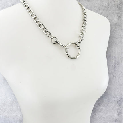 FCK924R 4MM REGULAR CHAIN DOUBLE TRIGGER CLASP CHOKER