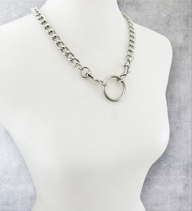 FCK924R 4MM REGULAR CHAIN DOUBLE TRIGGER CLASP CHOKER