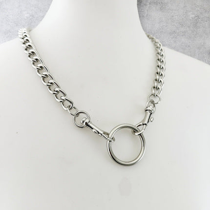 FCK924R 4MM REGULAR CHAIN DOUBLE TRIGGER CLASP CHOKER