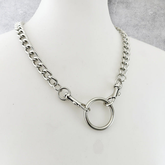 FCK924R 4MM REGULAR CHAIN DOUBLE TRIGGER CLASP CHOKER