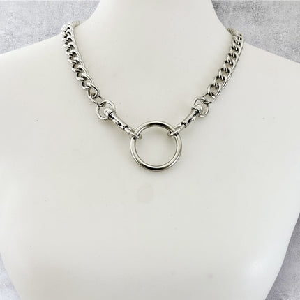 FCK924R 4MM REGULAR CHAIN DOUBLE TRIGGER CLASP CHOKER