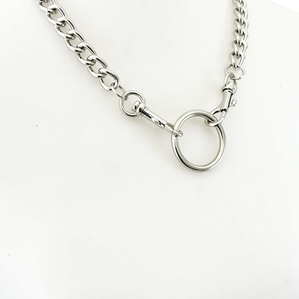 FCK924R 4MM REGULAR CHAIN DOUBLE TRIGGER CLASP CHOKER