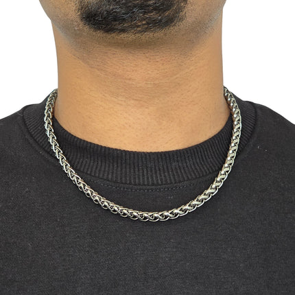 FCK92519 ROPE CHAIN MULTI RING ROPE  CHAIN NECKLACE