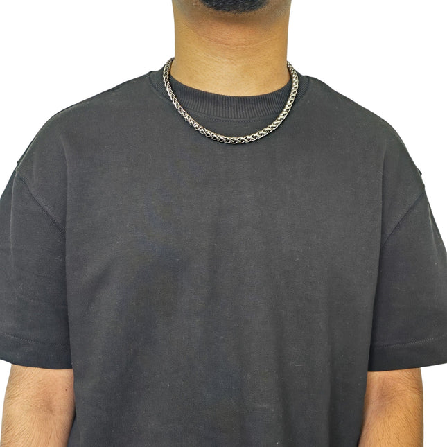 FCK92519 ROPE CHAIN MULTI RING ROPE  CHAIN NECKLACE