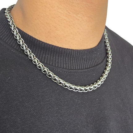 FCK92519 ROPE CHAIN MULTI RING ROPE  CHAIN NECKLACE
