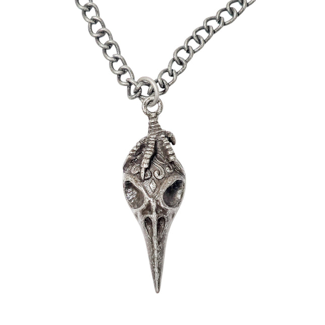 FCK9420  RAVEN SKULLHEAD NECKLACE