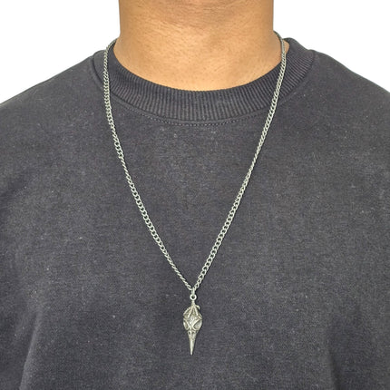 FCK9420  RAVEN SKULLHEAD NECKLACE