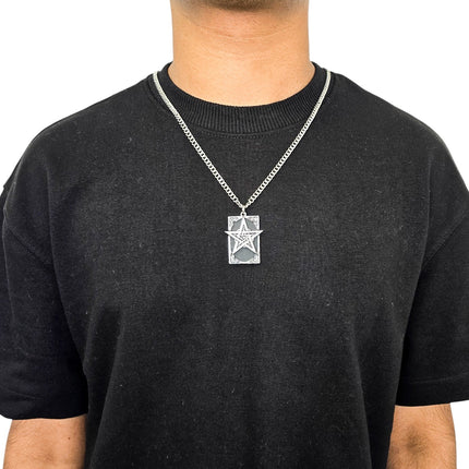 FCK9489-PENTAGRAM NECKLACE