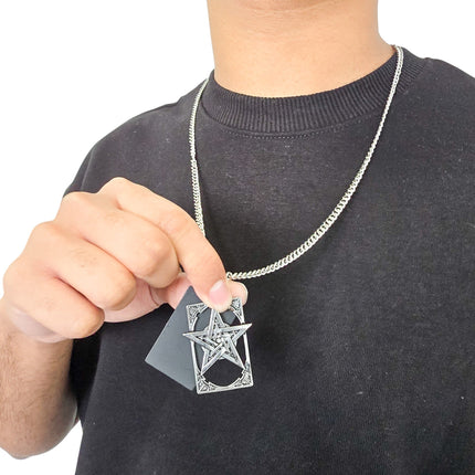 FCK9489-PENTAGRAM NECKLACE
