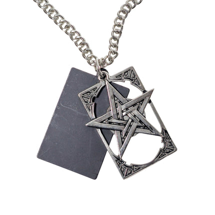 FCK9489-PENTAGRAM NECKLACE