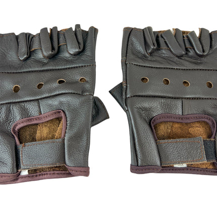 FG100-BROWN  PLAIN GLOVES PAIR