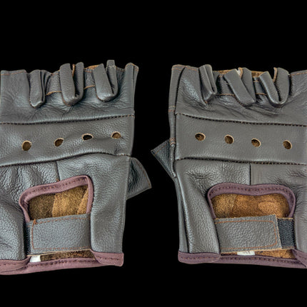 FG100-BROWN  PLAIN GLOVES PAIR