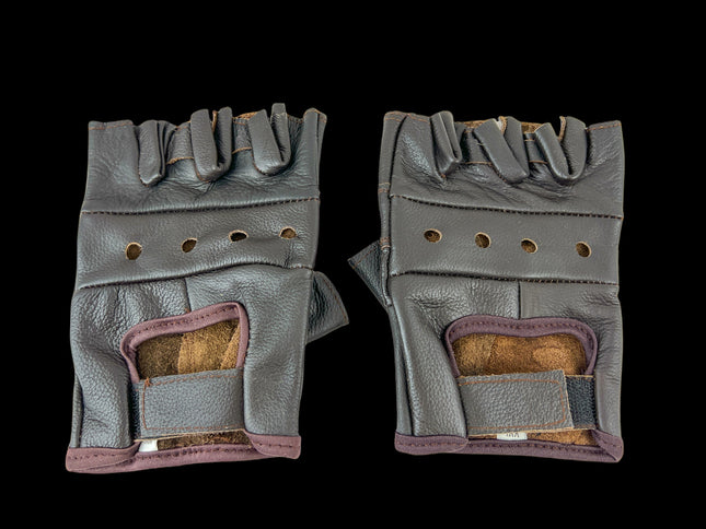 FG100-BROWN  PLAIN GLOVES PAIR
