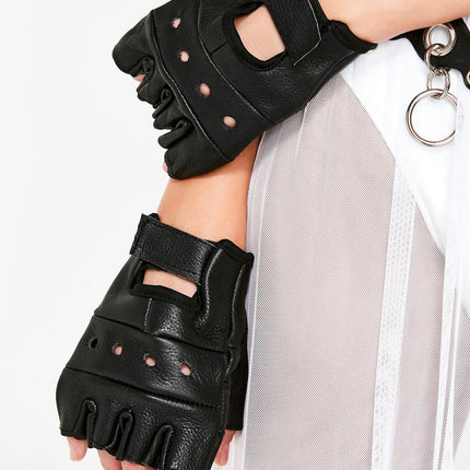 FG-PLN  PLAIN GLOVES PAIR-COWHIDE SPLIT LEATHER