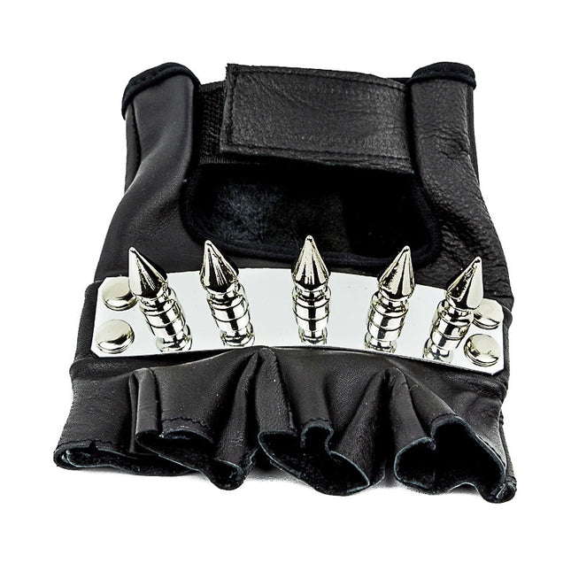 FG104  METAL PLATE SPIKE GLOVES PAIR