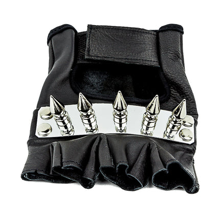 FG104  METAL PLATE SPIKE GLOVES PAIR