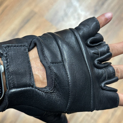 FG100-NEW ZEALAND LAMB  NO HOLE PLAIN GLOVES PAIR SWEAT BACKING