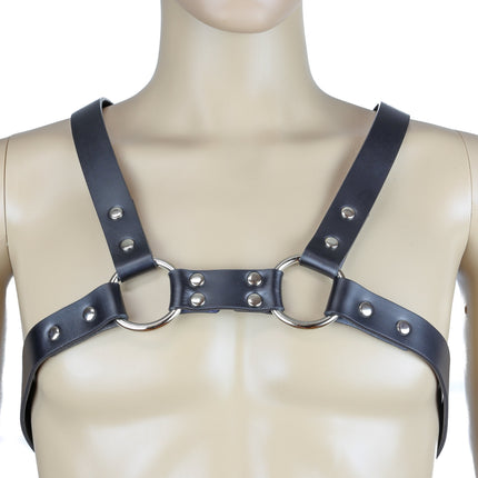 FH101L MEN'S BULLDOG HARNESS  LEATHER