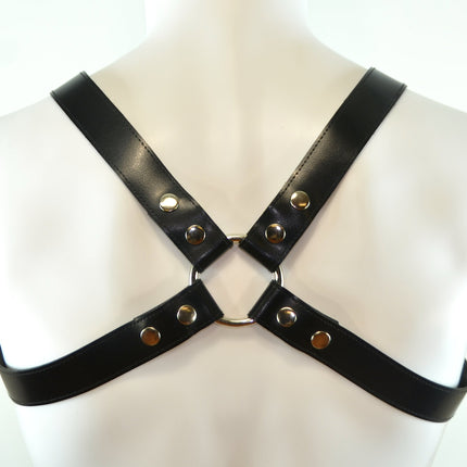 FH101VEGAN BULLDOG HARNESS VEGAN  LEATHER