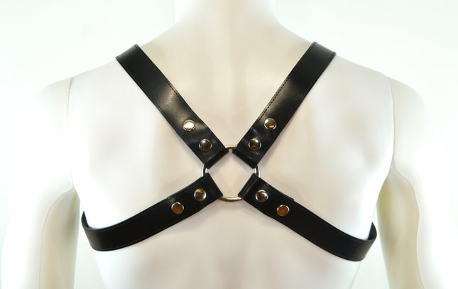 FH101VEGAN BULLDOG HARNESS VEGAN  LEATHER