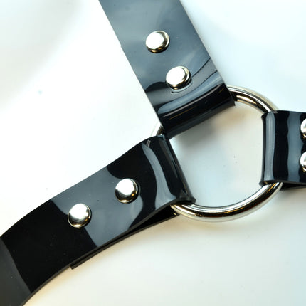 FH101VN BULLDOG HARNESS PVC VINYL  LEATHER